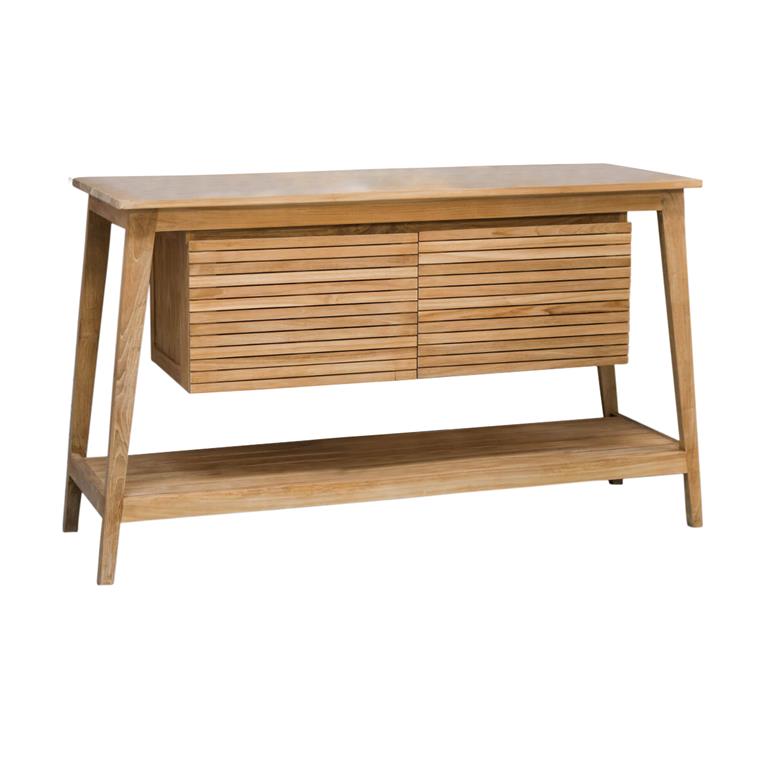Meuble de salle de bain sous vasque en teck L140cm