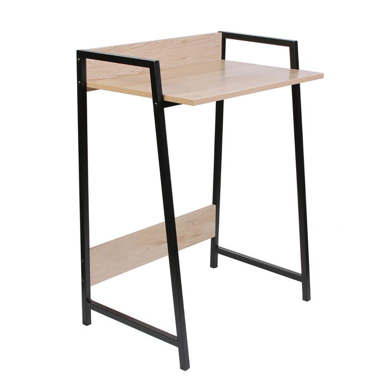 Bureau bois et métal noir