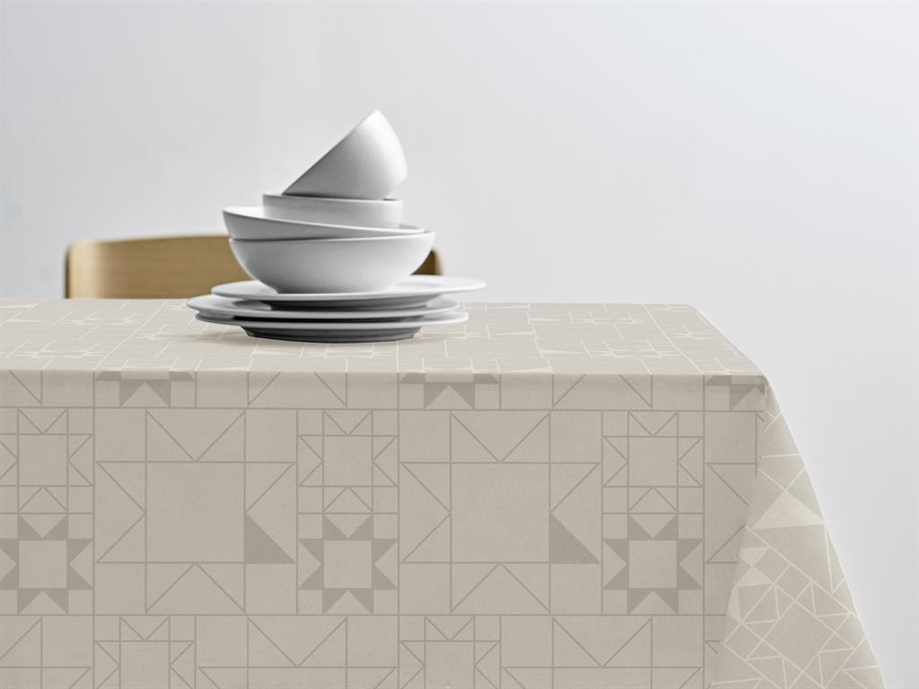 Nappe en coton beige