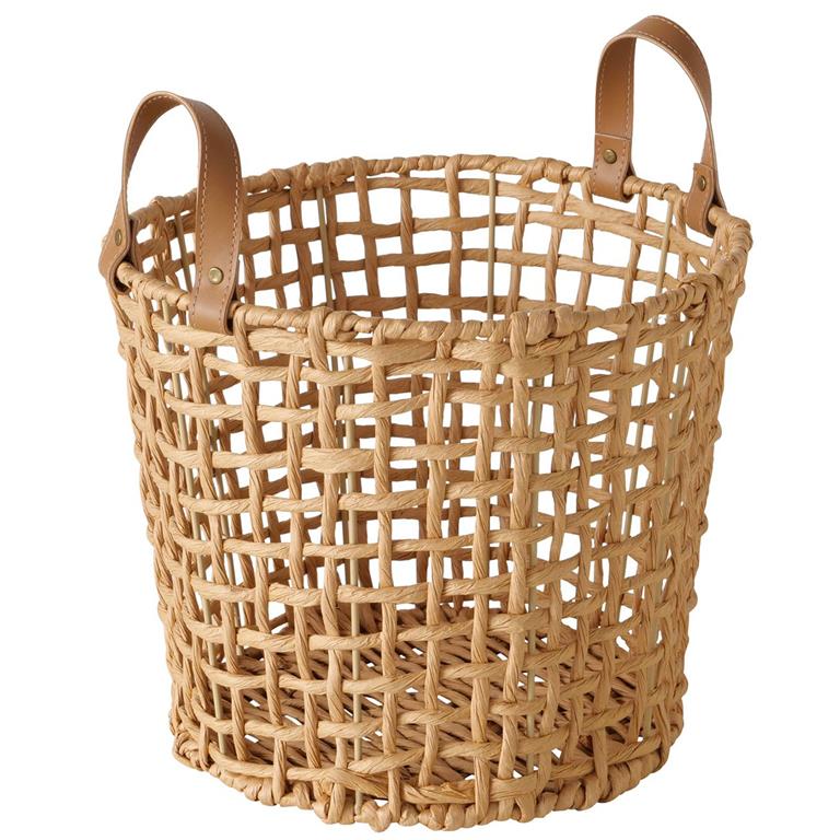 Panier tressé décoratif 30x30x25cm