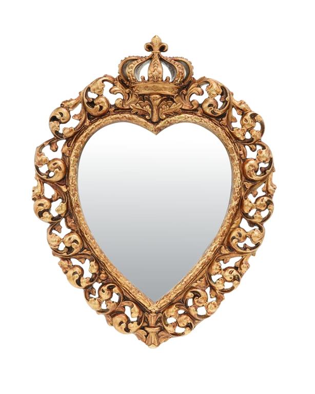 Déco murale ex-voto doré couronne 23