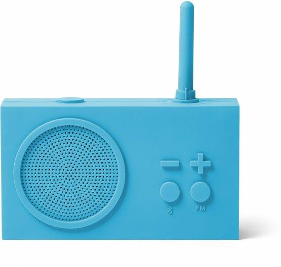 Radio FM&Enceinte Bluetooth bleu turquoise Tykho 3 - Lexon