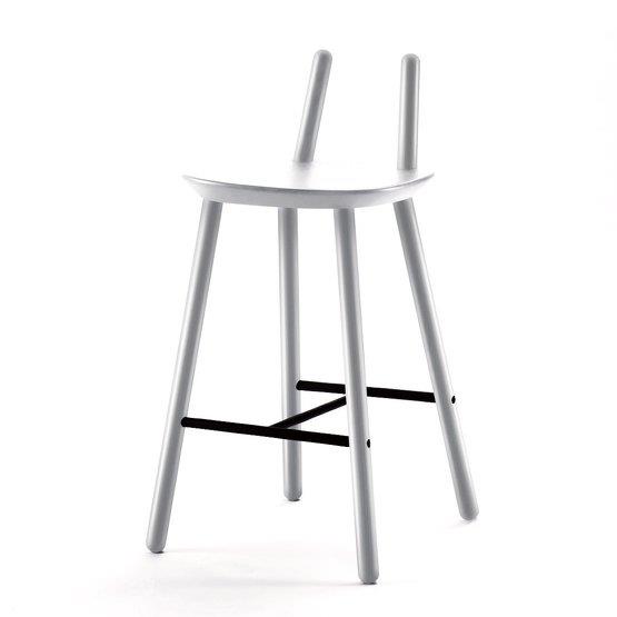 Chaise de bar grise 65 mc Naïve - Emko