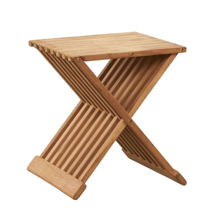 Table basse de jardin en teck  pliante