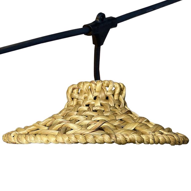 Guirlande lumineuse Jonc de mer Beige 6m