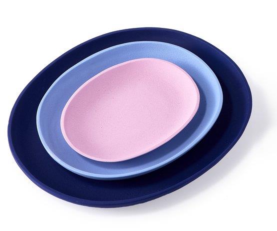 Set de 3 plateaux bleus Greek - Pols Potten