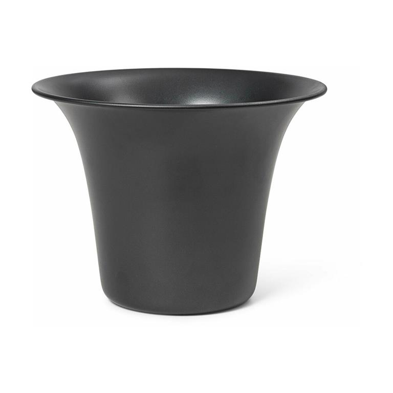 Cache-pot en aluminium noir 12