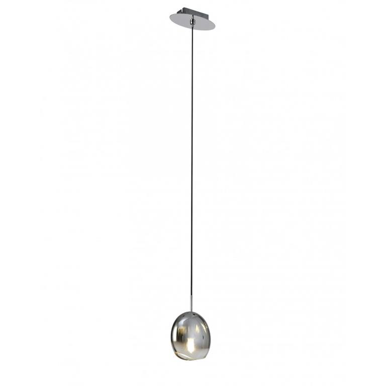 Suspension en verre gris
