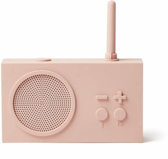 Radio FM&Enceinte Bluetooth rose Tykho 3 - Lexon
