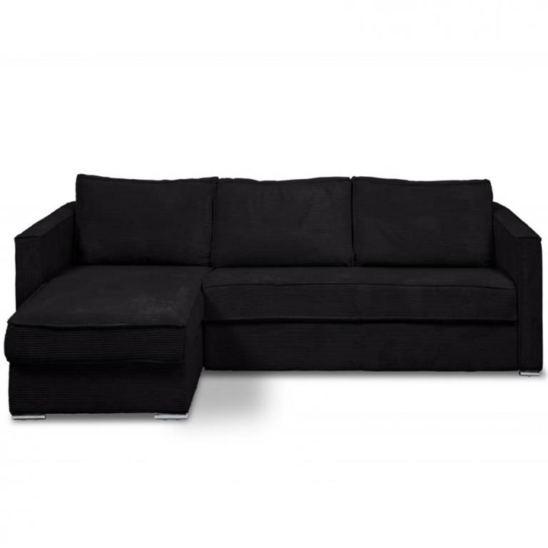 Canapé d'angle réversible  MANDELIEU convertible express 160cm sommier lattes matelas 18cm