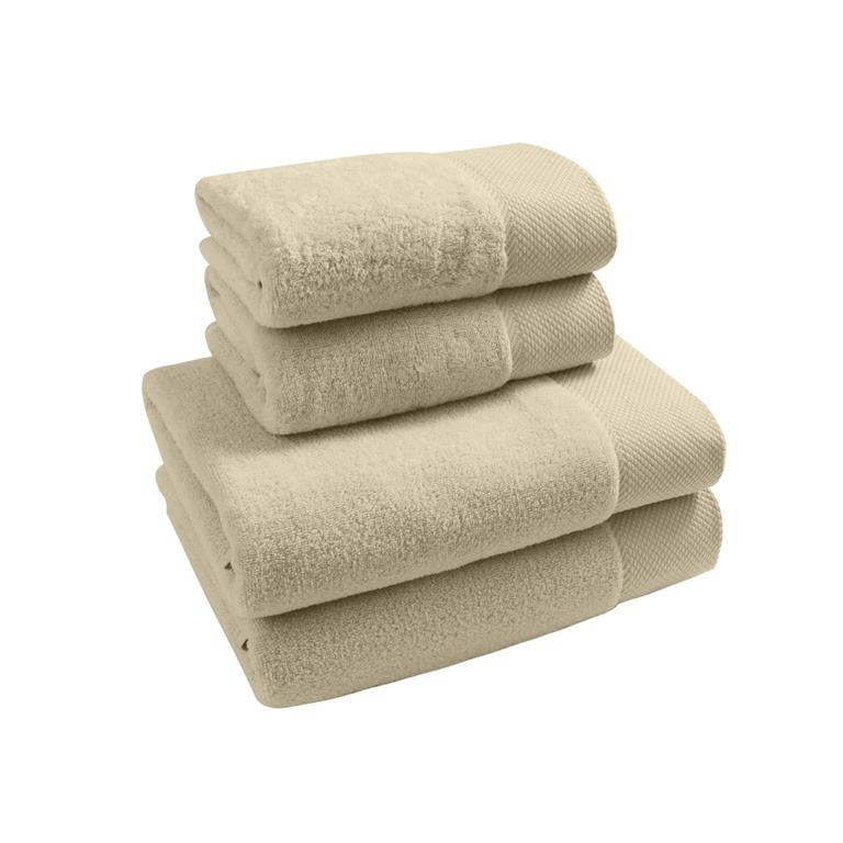 Ensemble de bain 4 pièces en coton peigné Zéro Twist Ficelle