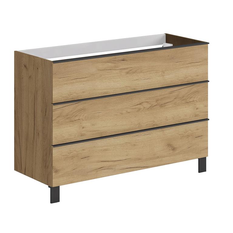 Meuble sous-vasque L120 x H75 x P46 cm