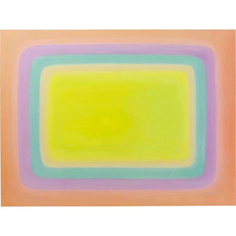 Toile rectangles en coton pastel 160x120