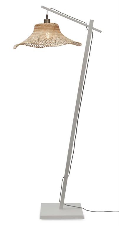 Lampadaire bambou brun 77x50x150cm