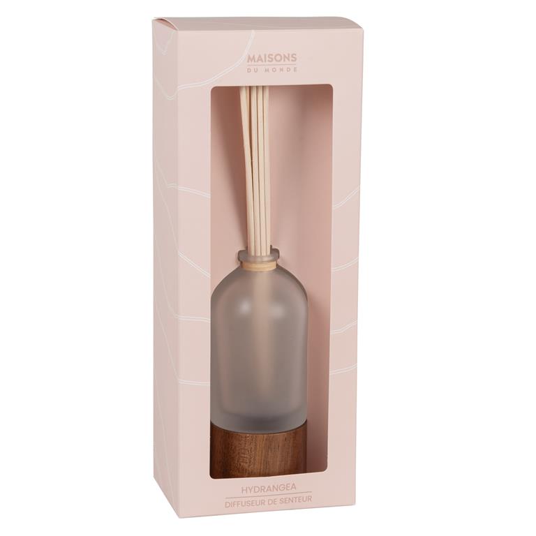 Diffuseur en verre parfum hydrangea 100ML