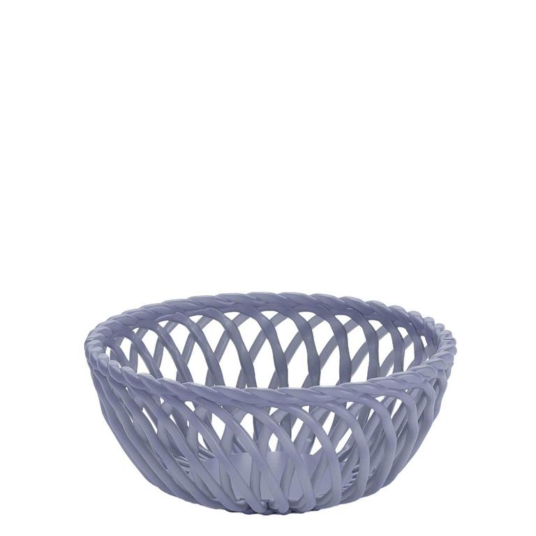 Corbeille en céramique torsadée coloris violet
