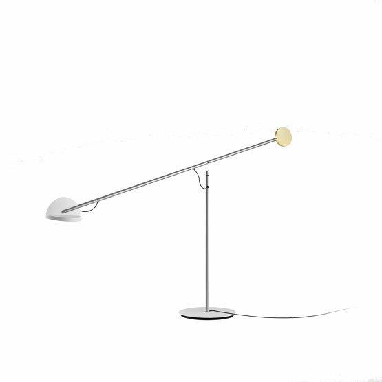 Lampe de bureau en acier blanc 60