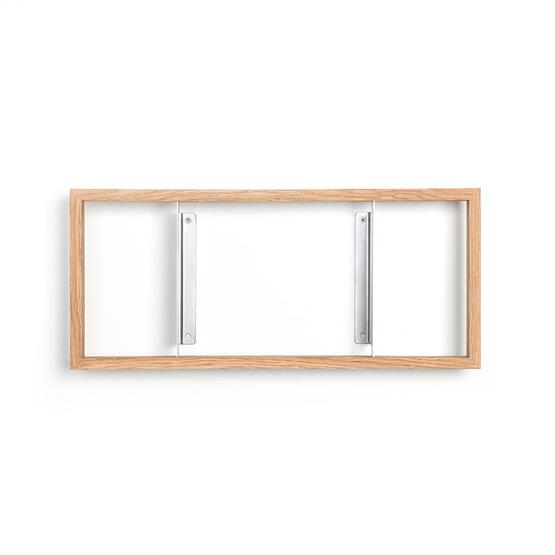 Etagère murale pour livres en bois de chêne naturel 22