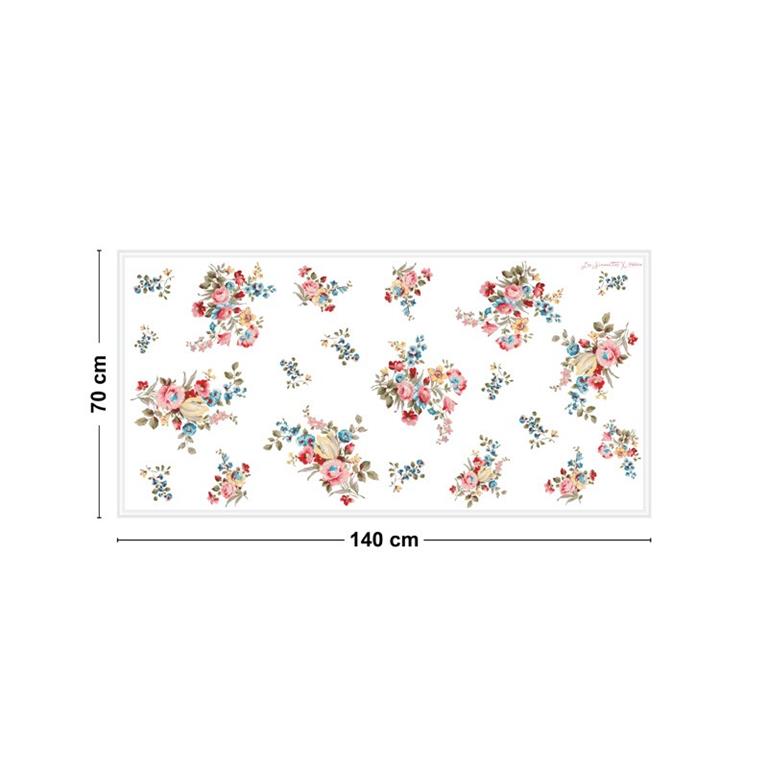 Tête de lit - intissé - pré-encollé - 140x70 cm - Multicolore