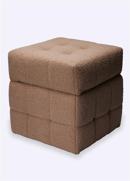 Pouf capitonné rangement