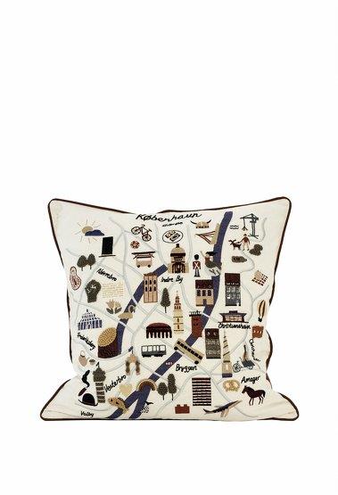 Coussin Copenhague coton cannelle 50 x 50 cm - Ferm Living