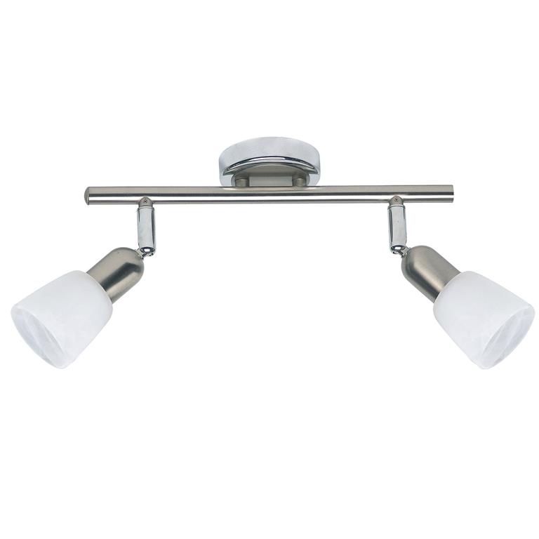 Spot de plafond en métal argenté
