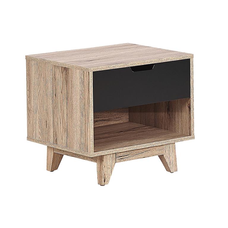 Cette table de nuit au design scandinave est un meuble très fonctionnel qui s'accordera à merveille avec la plupart des décors contemporains. Sa conception simple avec un tiroir et une ...