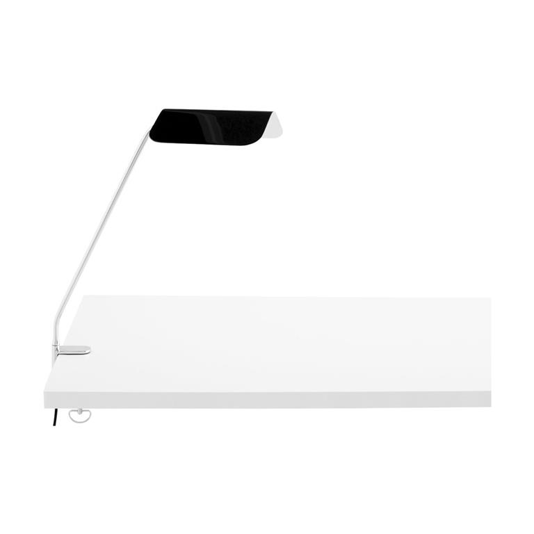 Lampe de bureau noire à pince Apex - HAY