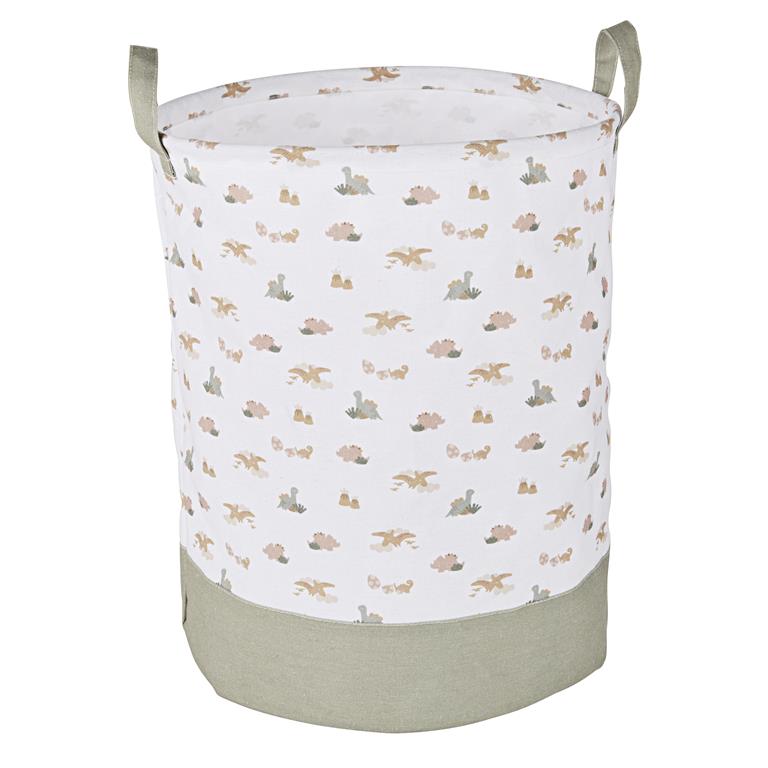 Panier enfant pliable beige imprimé terracotta
