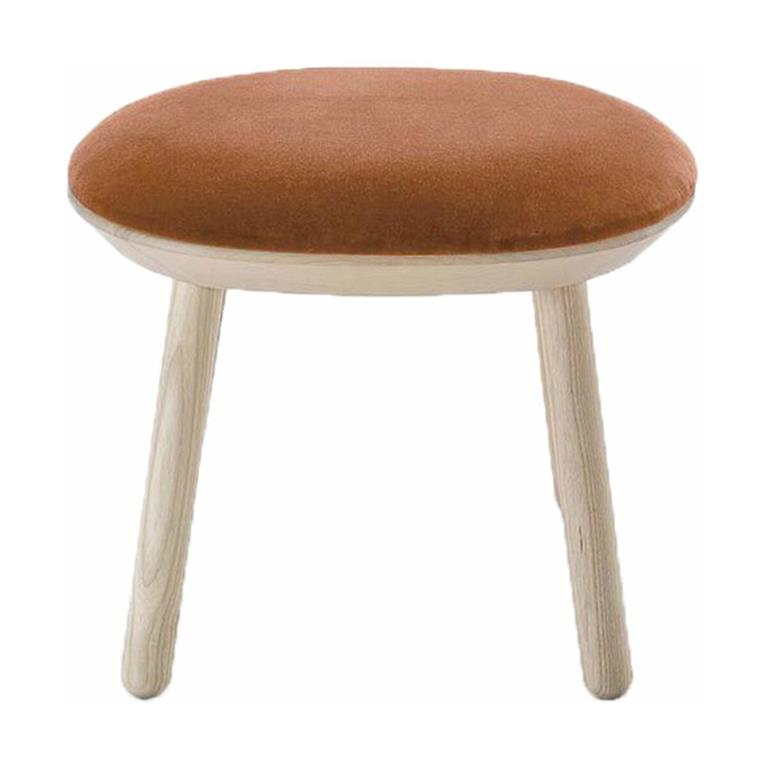Tabouret en velours terracota Naïve - Emko