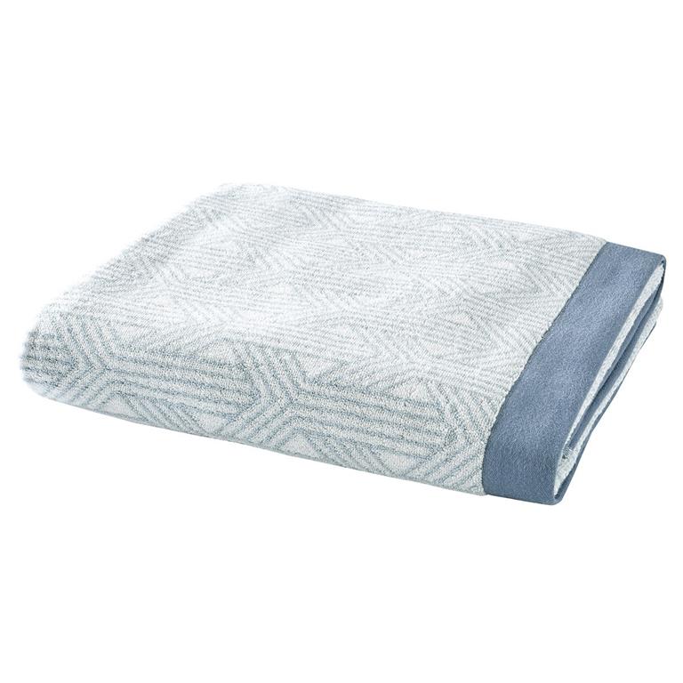 Drap de bain coton bleu clair 100x150 cm