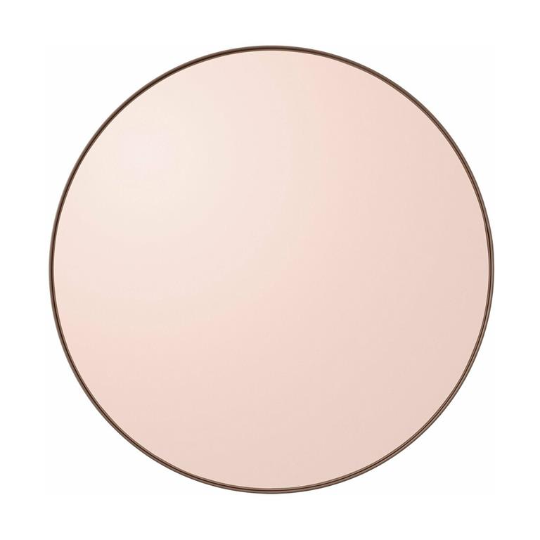 Miroir rond en verre rose 50 cm Circum - AYTM