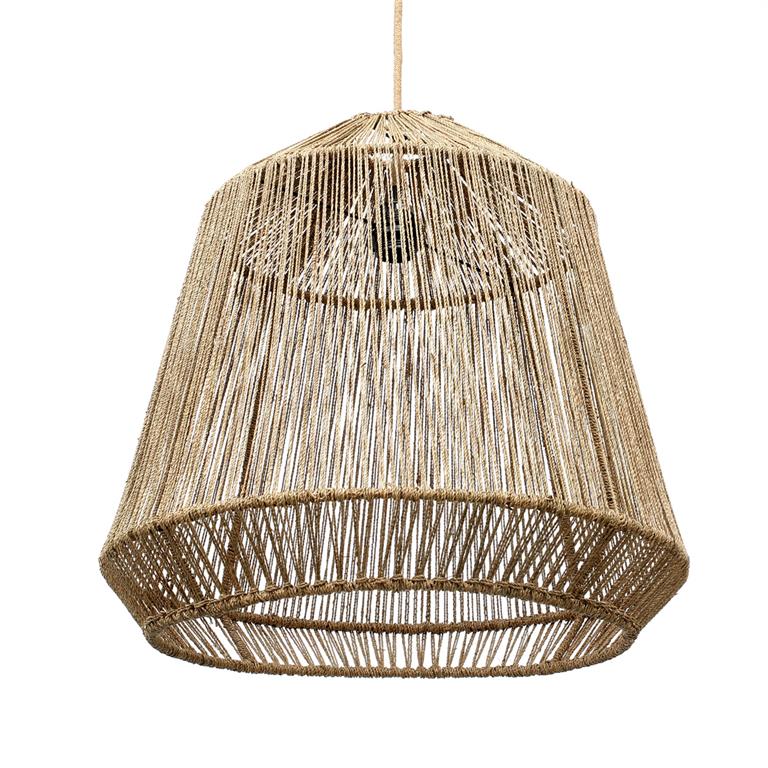 Suspension jonc de mer diamètre 50cm beige