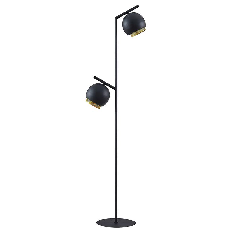 Lampadaire en Métal Noir