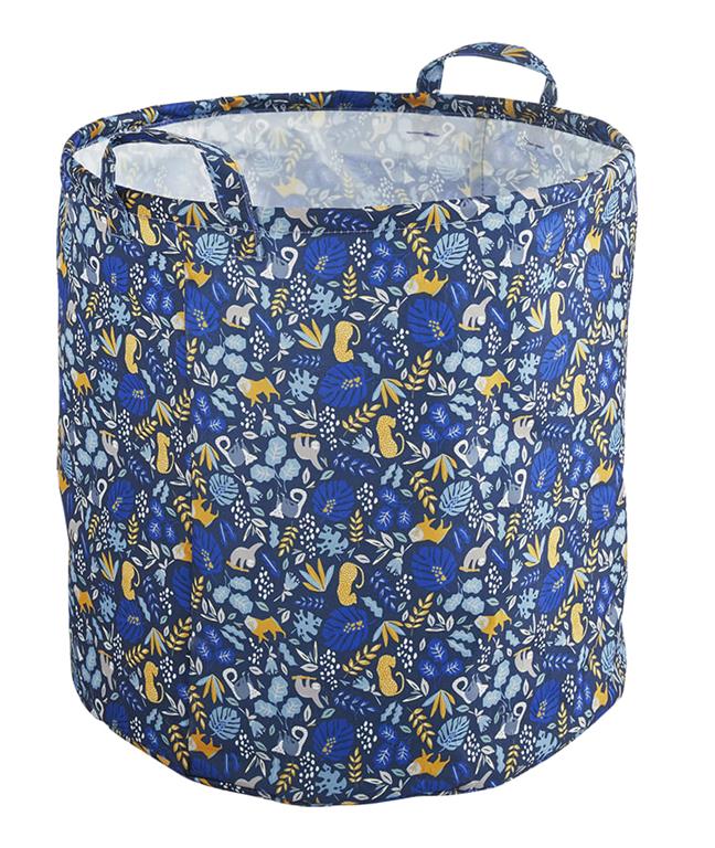 Grand panier de rangement pour jouets blanc 40x40x40cm
