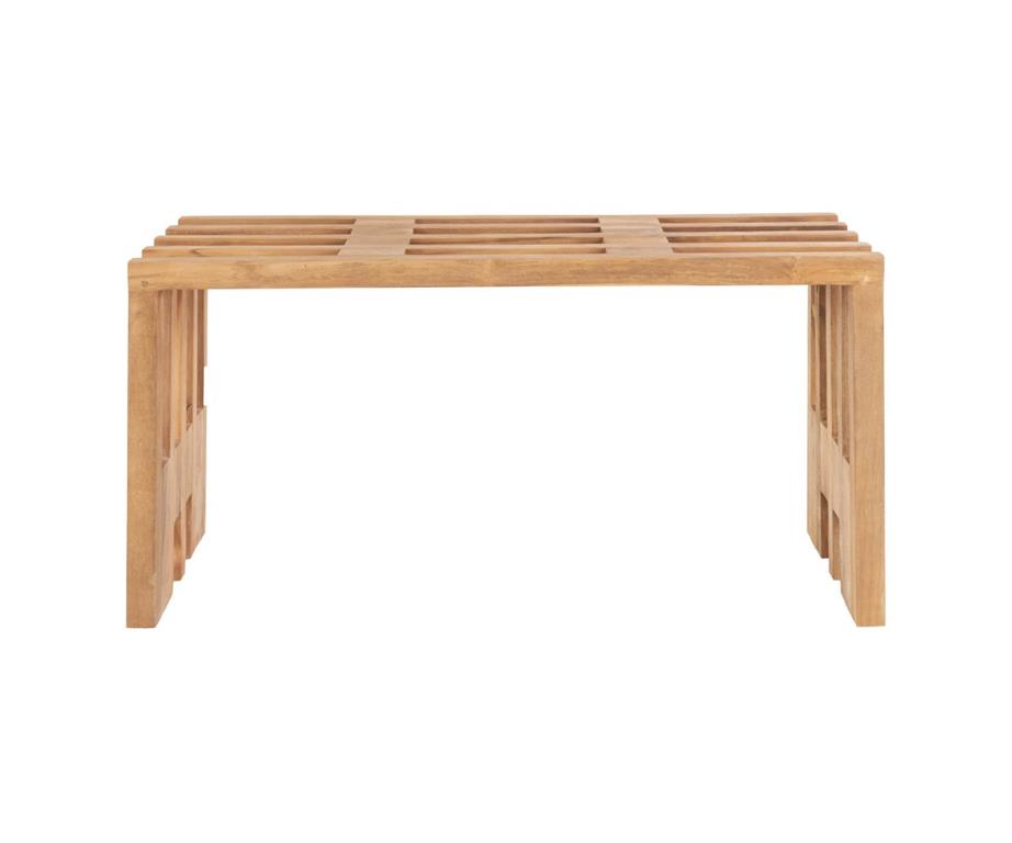 Banc design en bois de teck naturel 90cm