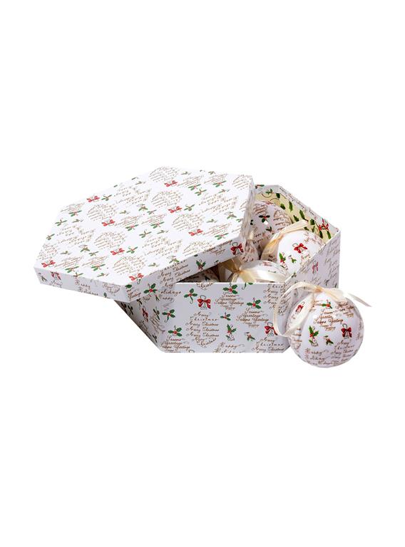 Décoration de Noël blanc 24x8 cm