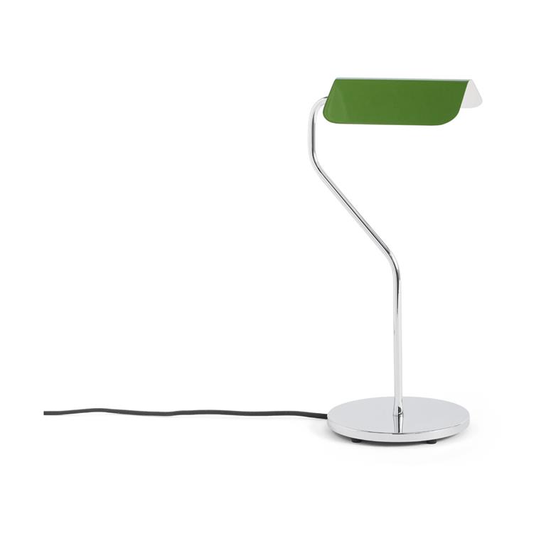 Lampe de bureau base incurvée vert émeraude Apex - HAY