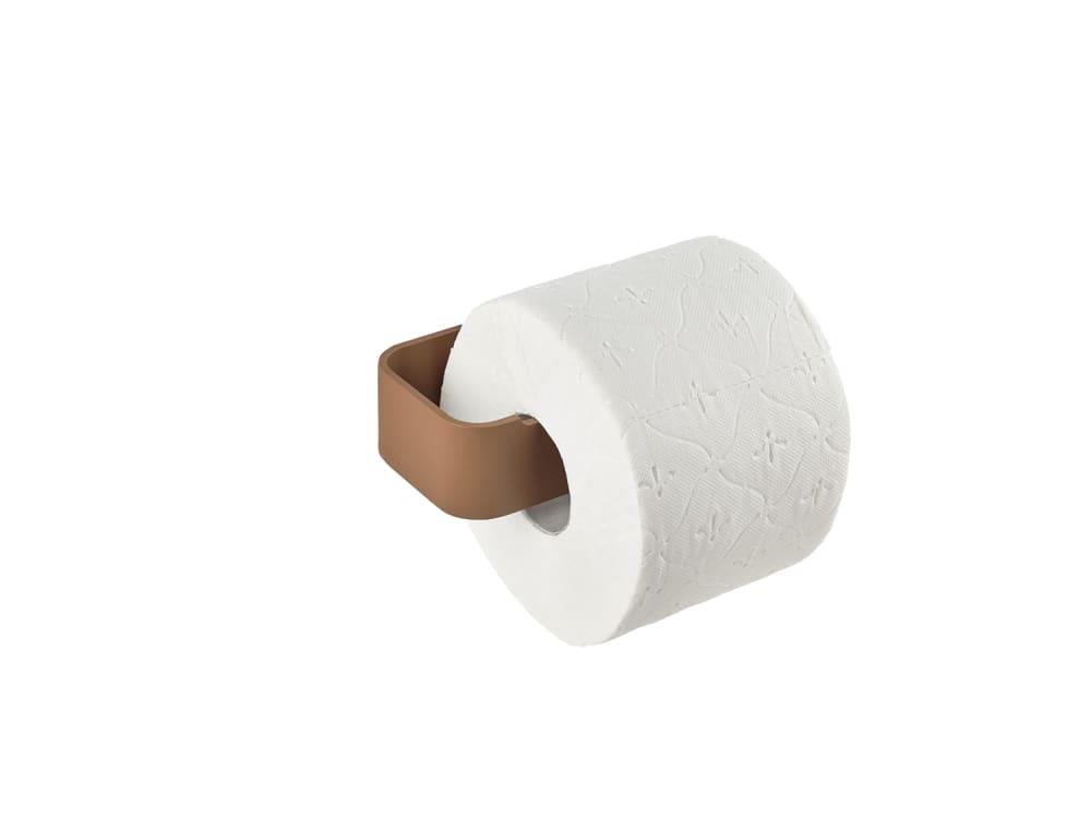 Porte-papier toilette en aluminium ocre brun