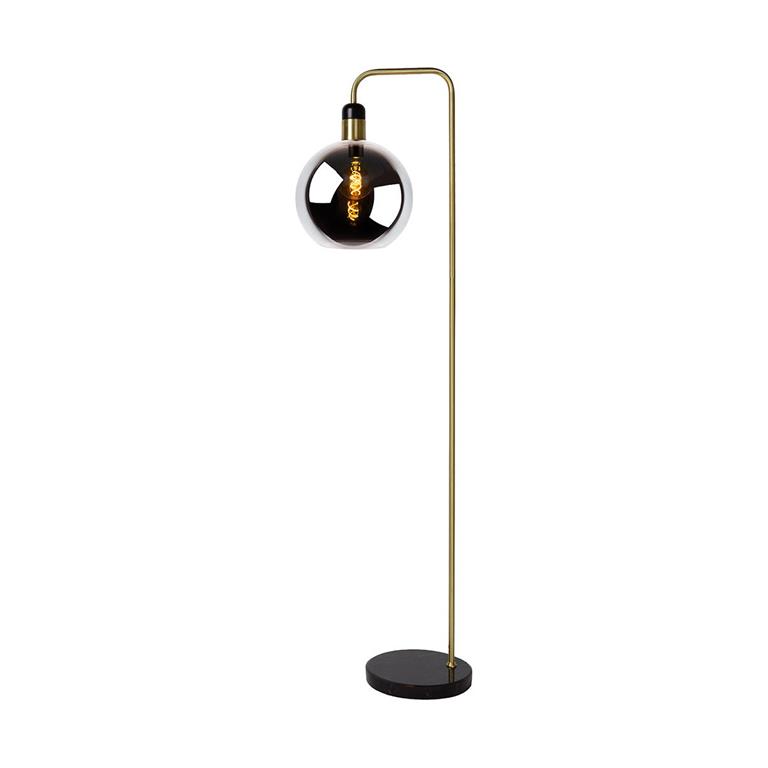 Lampadaire  en verre fumé 158 cm