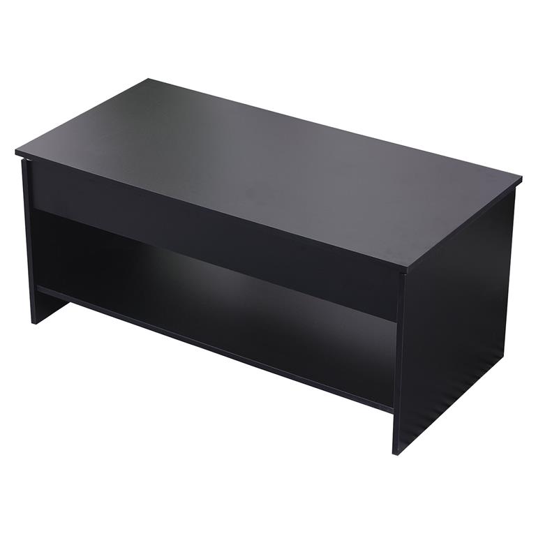 Table basse avec plateau relevable noire
