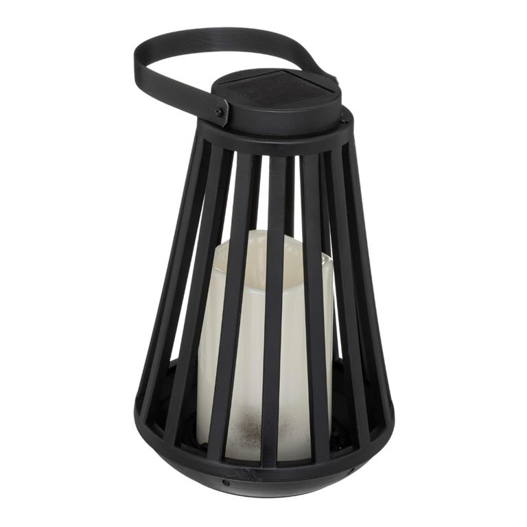 Lanterne solaire extérieure plastique noir 14