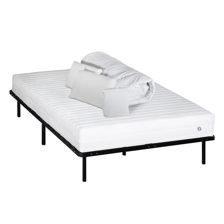 Pack  140x190 cm  Matelas Mousse HD 
