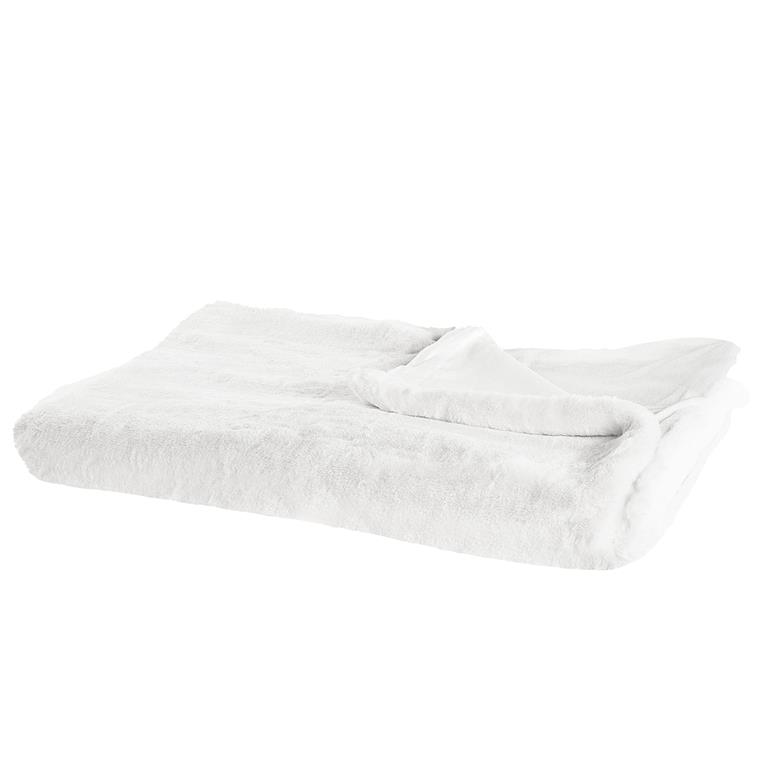 Couverture en polyester blanc 220x200cm