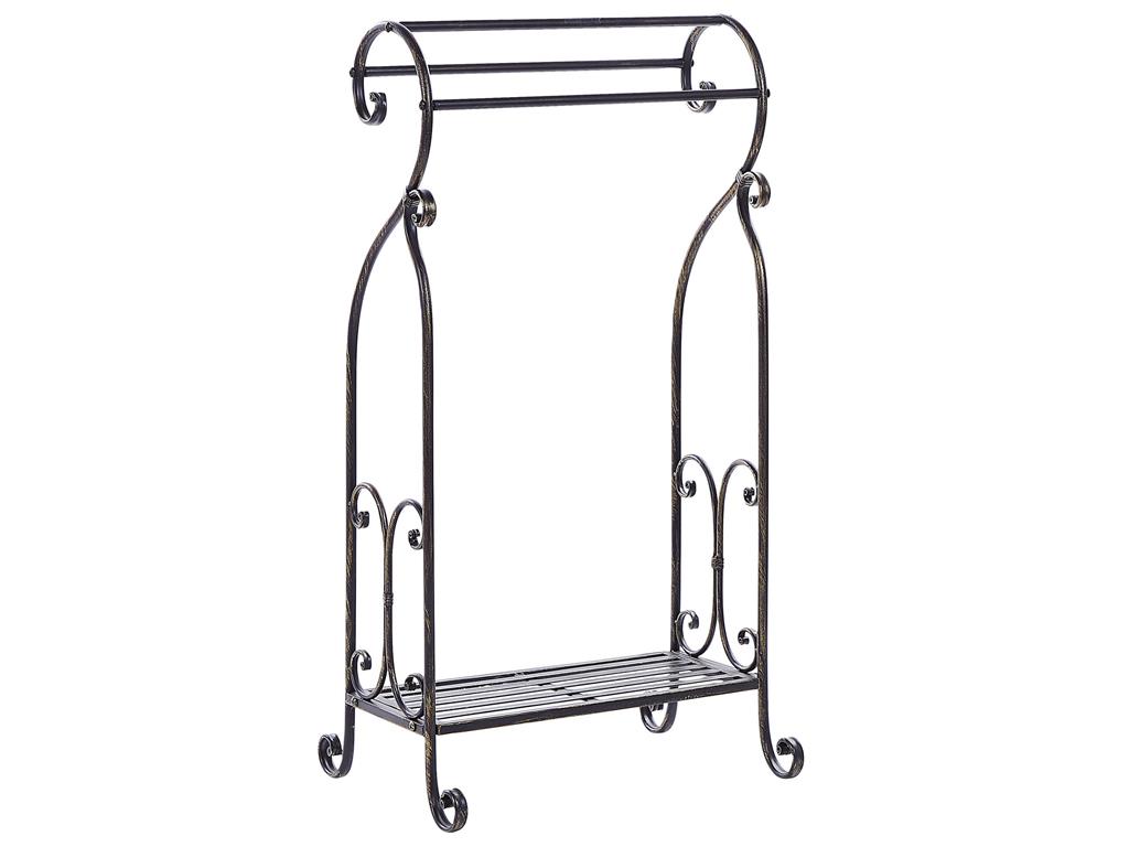 Porte-serviettes métal noir