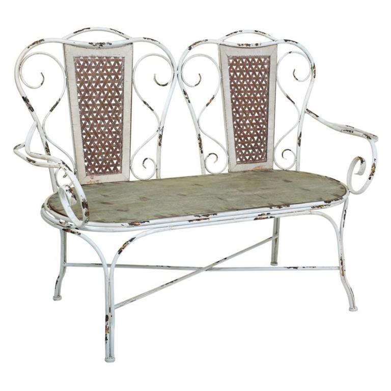 Banc en métal 129x56