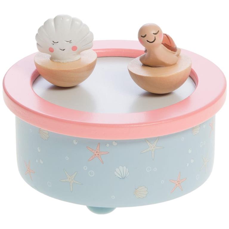 Boîte à musique   multicolore en bois