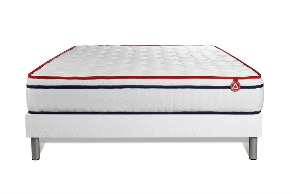 Ensemble Mousse  à mémoire de forme 200x200cm kit Blanc