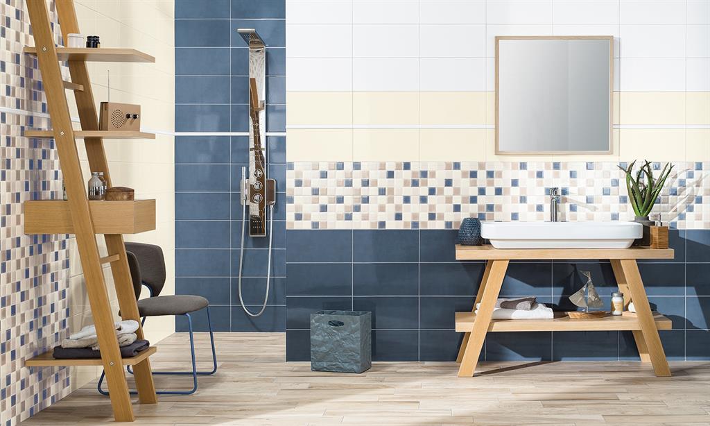 Grande salle de bains aménagée avec du carrelage Chloé