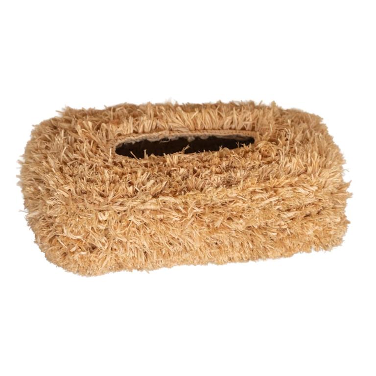 Boîte à mouchoirs en raphia naturel osier naturel 13 x 24